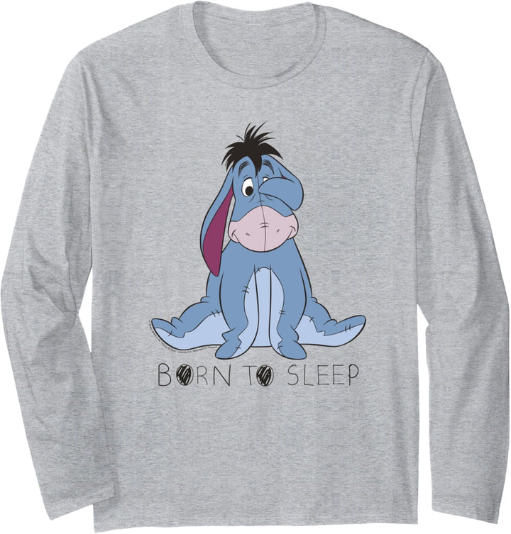 Disney Winnie the Pooh Eeyore Born To Sleep Langarmshirt