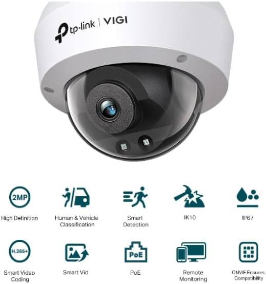 TP-Link VIGI-Kamera Dome VIGI C220I 2,8 mm 2 MP IR 30 m