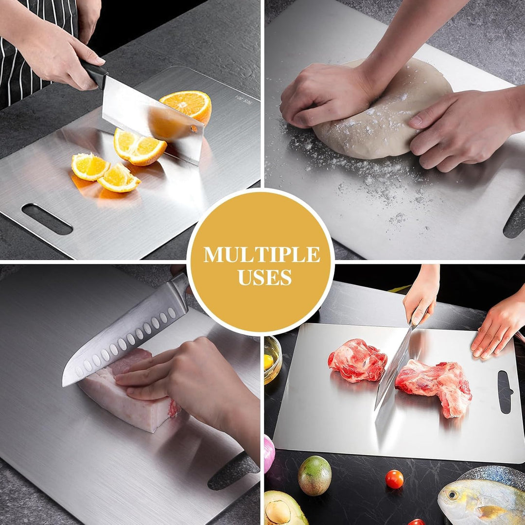 Titan Schneidebrett, Titanium Cutting Board Schneidebrett Titan Edelstahl Schneidebrett, Schneidebre