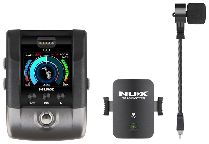 NU-X B-6 Pro Kabelloses Saxophon- und Trompeten-Mikrofonsystem, professionelles 2,4 GHz digitales Au