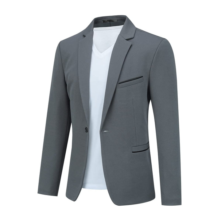 Allthemen Herren Sakko Sportlich Modern Stretch Blazer Männer Slim Fit Freizeit Jackett Business Anz