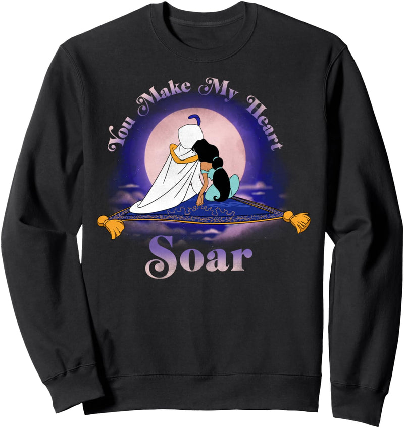 Disney Aladdin Jasmine And Aladdin You Make My Heart Soar Sweatshirt