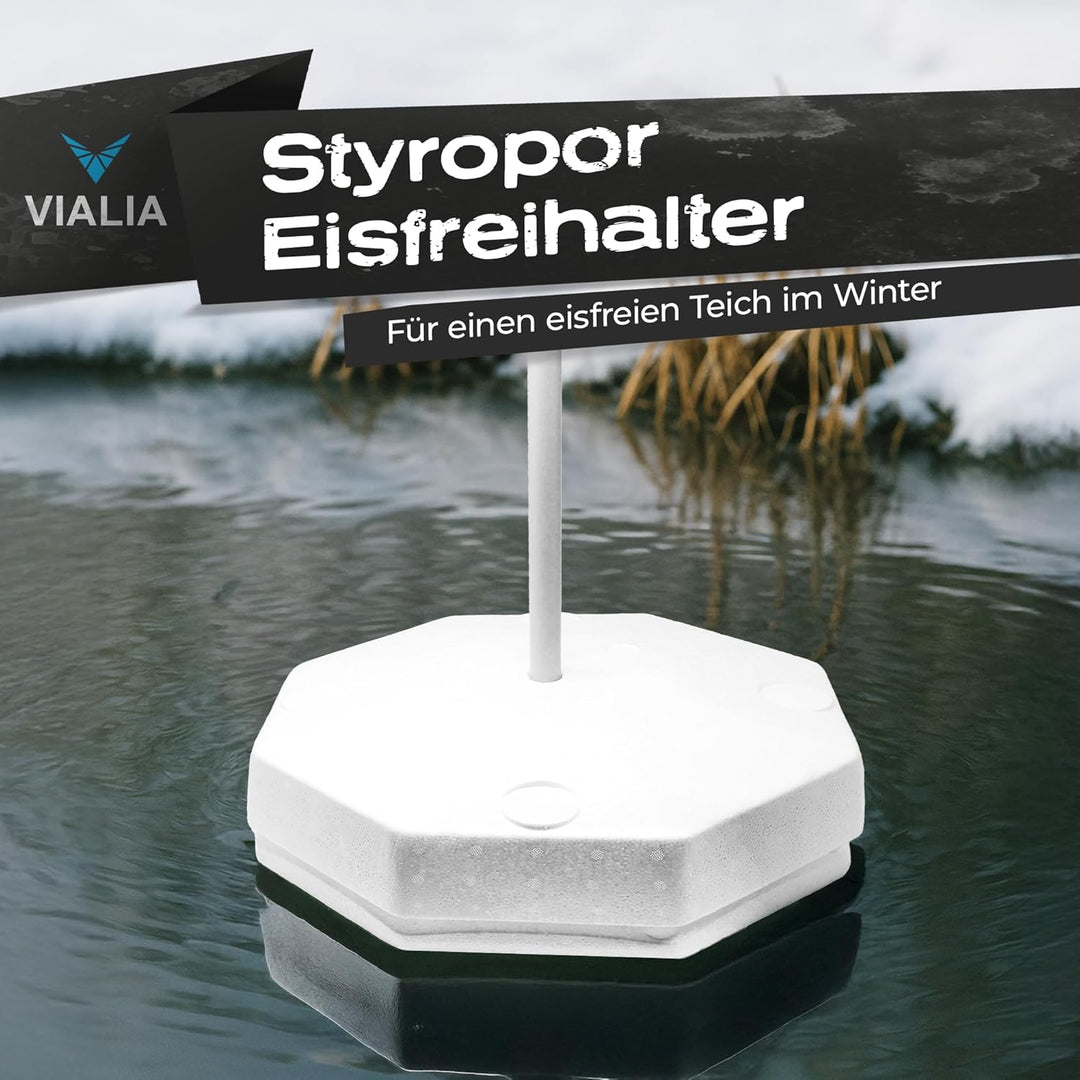 Eisfreihalter 40 cm Durchmesser Gartenteich Styropor Eisfreihalter für einen eisfreien Teich im Wint