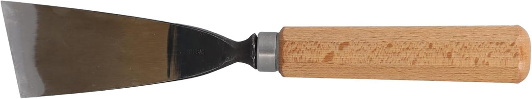 STUBAI Stemmeisen Stechbeitel Serie 52 - Form 2 | Gerades Balleisen, schräg - 55 mm, mit Holzgriff,