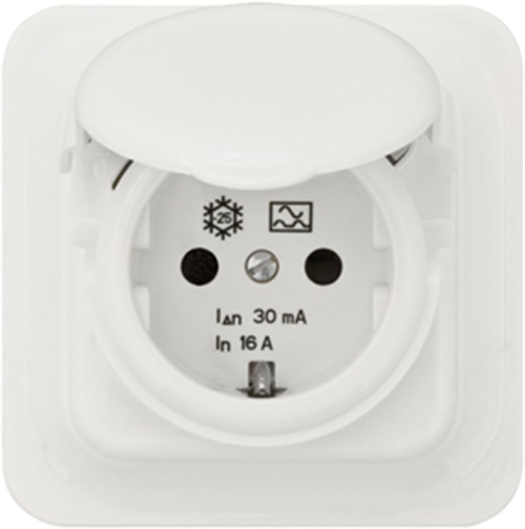 Gewiss GW95924 FI-Steckdose mit Abdeckung