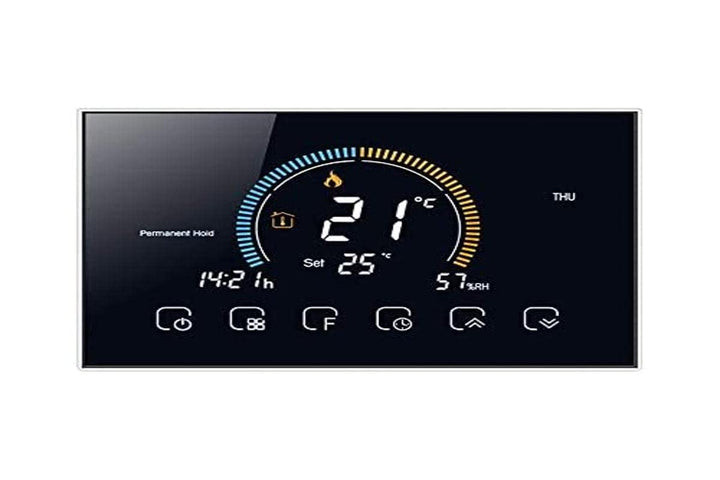 T-Storm TS-B08KS7RKYW Smart Wi-Fi Heizung-sauberer Kontakt thermostat, Schwarz