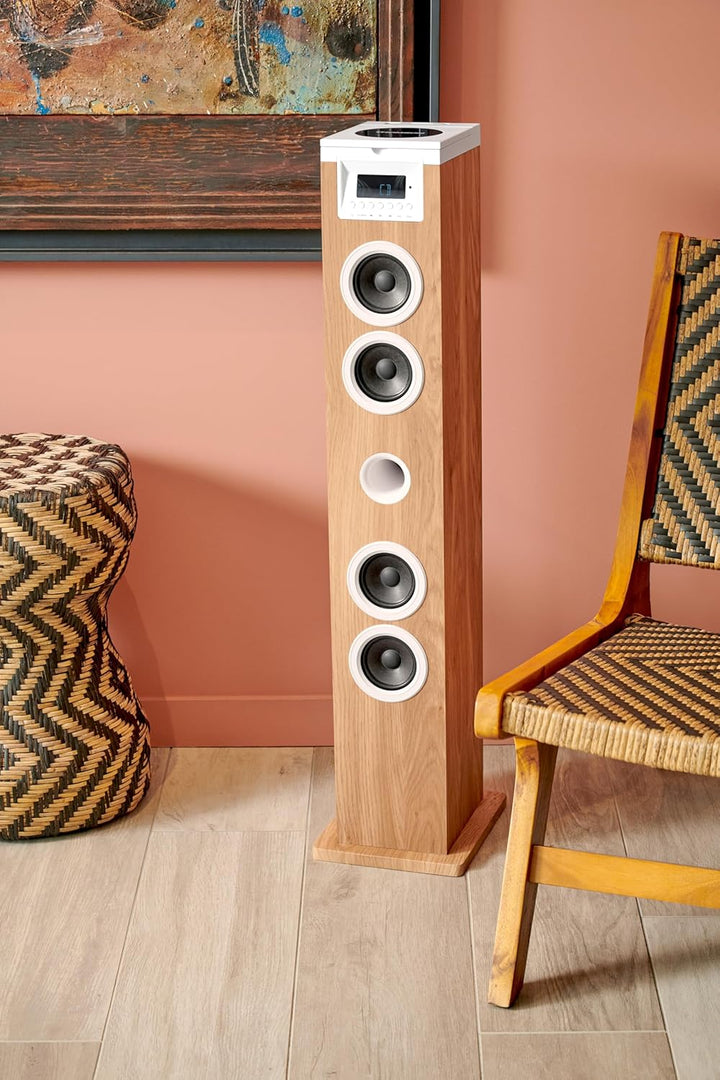 THOMSON Multimedia-Tower mit CD-Player, Bluetooth, weiss, DS121CD, weiss