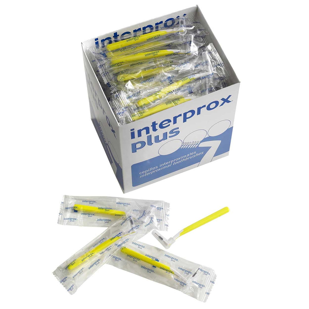 Interprox plus Interdentalbürsten 100er Box (gelb mini), Gelb Mini