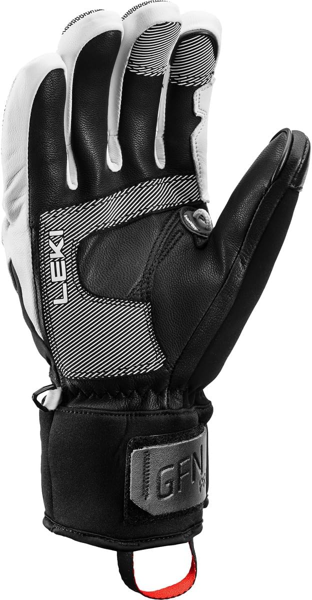 LEKI Griffin Pro 3D Handschuhe Skihandschuhe Fingerhandschuhe 8.5 weiss-schwarz, 8.5 weiss-schwarz