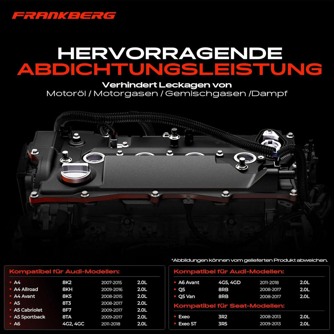 Ventildeckel Zylinderkopfhaube für A4 8K2 8KH 8K5 A5 8T3 A5 8F7 8TA A6 4G2 4G5 Q5 8RB Q5 Van 8RB Exe