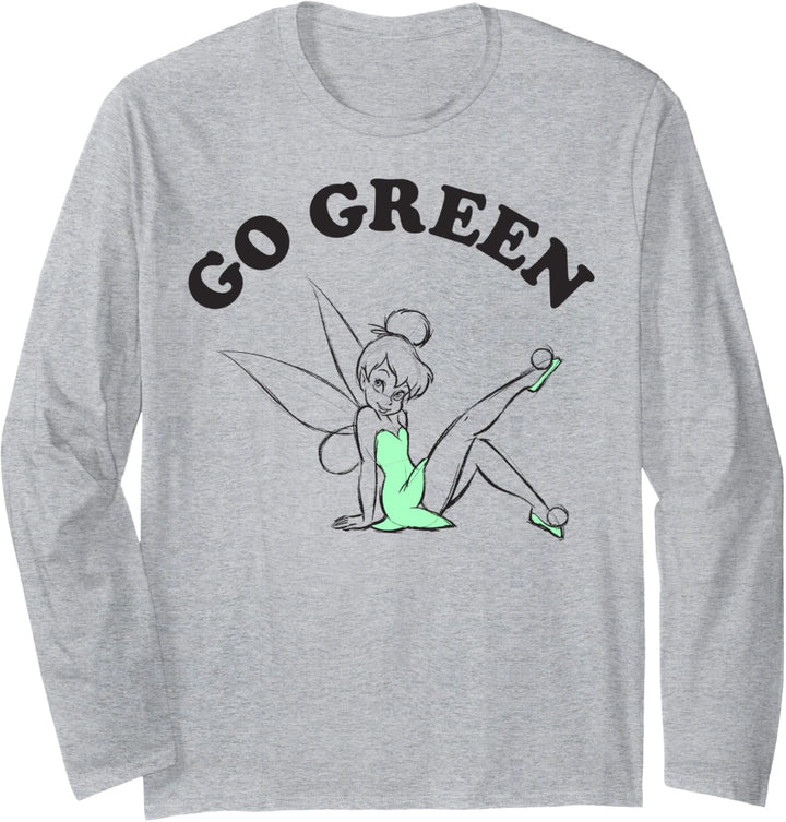 Disney Peter Pan Tinker Bell Go Green Sketch Langarmshirt