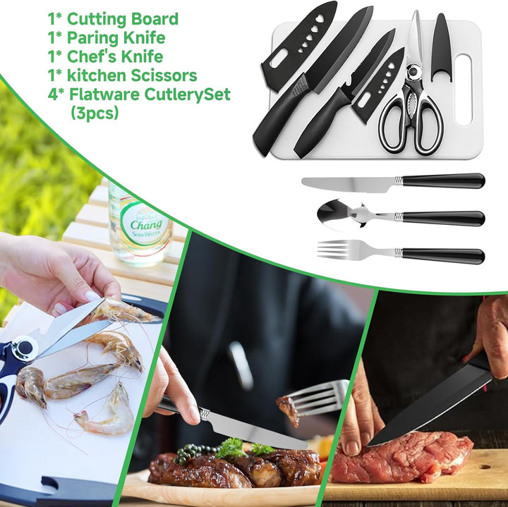 Camping Geschirr 27 Stück, Campinggeschirr Camper Furgoneta Accesorios, Picknicks Geschirr, Camping