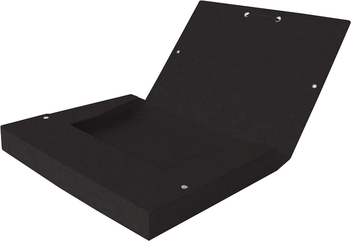 Oxford Sammelbox A4, aus Karton, 4 cm Rückenbreite, schwarz, 9 Stück 4 cm Rückenbreite Schwarz, 4 cm
