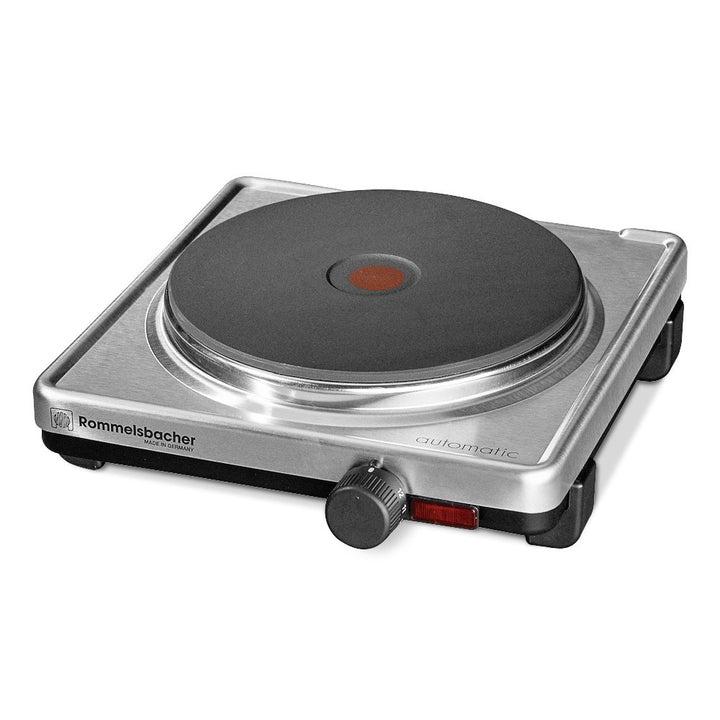 ROMMELSBACHER Automatik Einzelkochplatte AK 2099/E - Gehäuse aus Edelstahl, Gussheizplatte 180 mm -