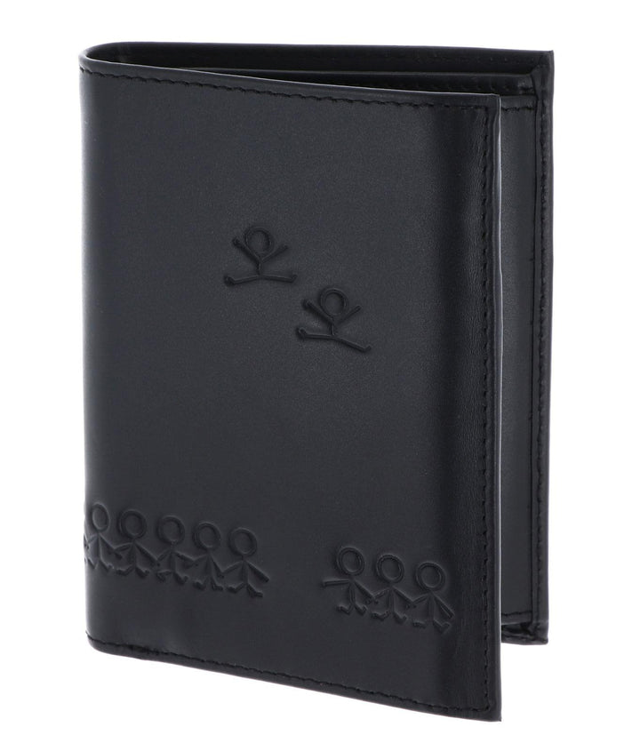Oxmox Leder Geldbörse Leather Kombibörse Jumping Jack Embossed Black schwarz Jumping Jack Embossed B