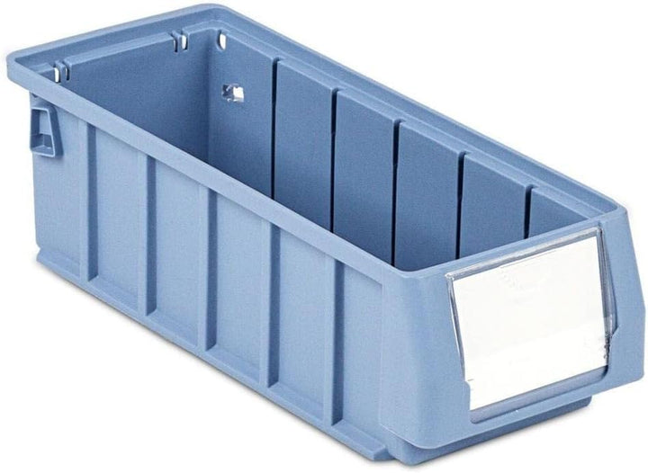 SparSet 10x Regalkasten 300 SN mit Etikett & Schutzhaube | HxBxT 9x11,7x30cm | 2 Liter | Sichtlagerk