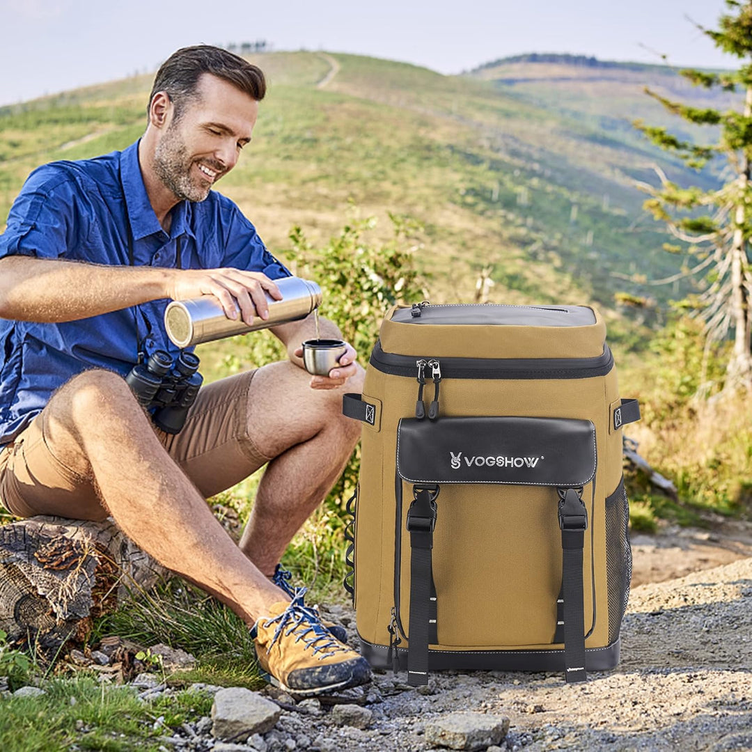 Kühltasche Kühlbox Gross Rucksack Wasserdicht kühlrucksack 30L Picknickrucksack 4 Personen Auslaufsi