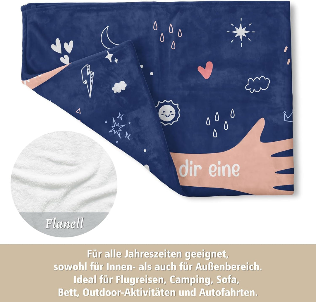 Craftique Gute Besserung Geschenke für Frauen Männer, Grosse Umarmung Kuscheldecke, Aufmunterung Ges
