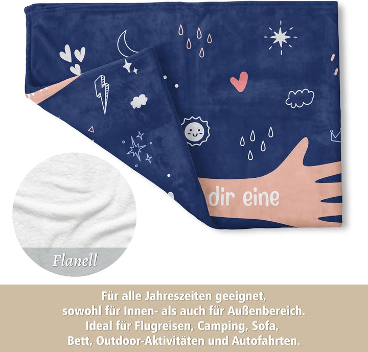 Craftique Gute Besserung Geschenke für Frauen Männer, Grosse Umarmung Kuscheldecke, Aufmunterung Ges
