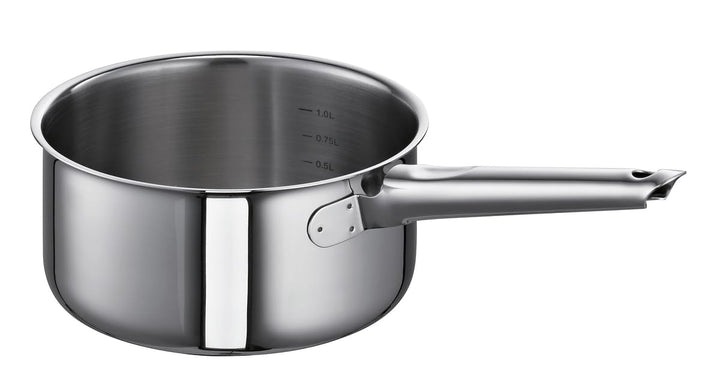 Schulte-Ufer Romana i Stieltopf, Edelstahl, Silber, 16cm