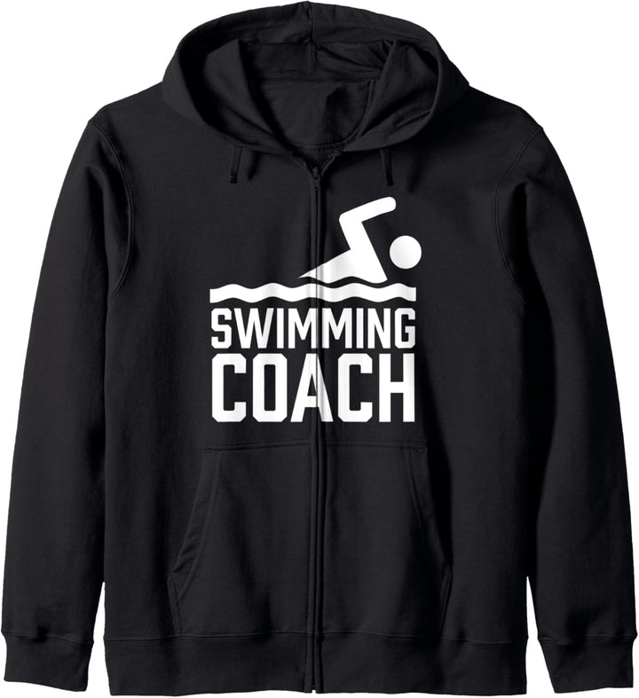Schwimmtrainer Beruf Coach Schwimmlehrer Kapuzenjacke