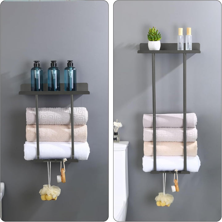 Handtuchhalter Ohne Bohren Handtuchhalter Bad Ausziehbar 41-75CM Handtuchstange Wand Badetuchhalter