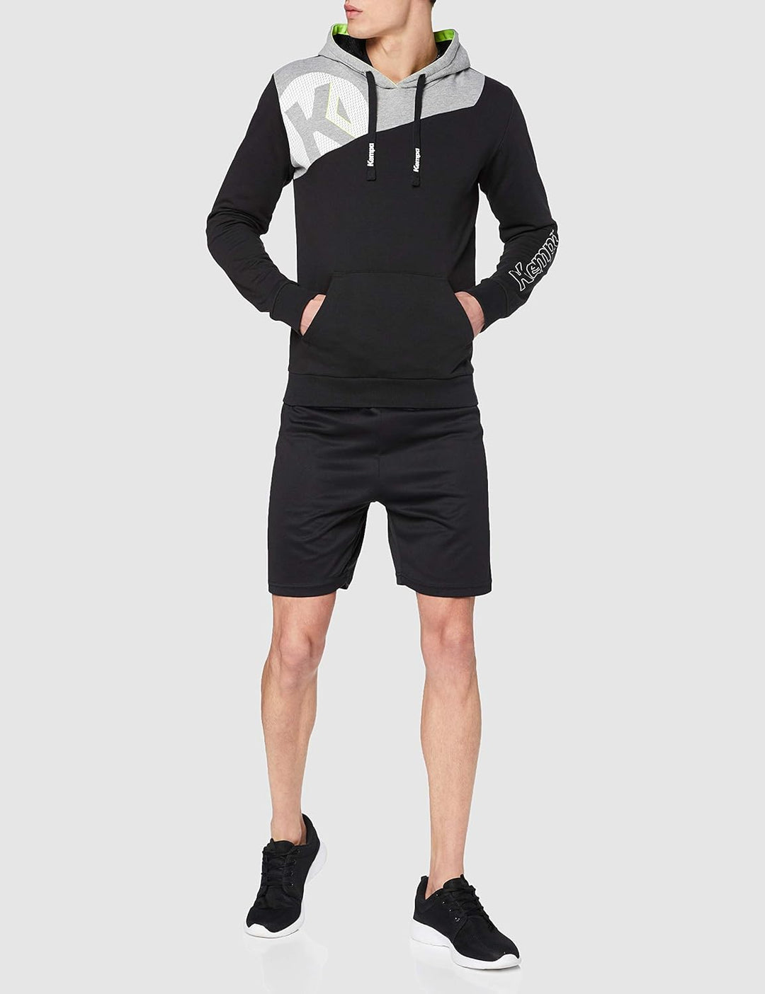 Kempa Herren Core 2.0 T-Shirt XXL Schwarz/Dark Grau Melange, XXL Schwarz/Dark Grau Melange