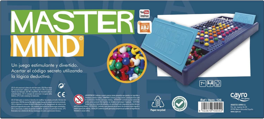Cayro – Master Mind – ab 7 Jahren – Raten Sie den Geheimcode – Brettspiel für Kinder und Erwachsene