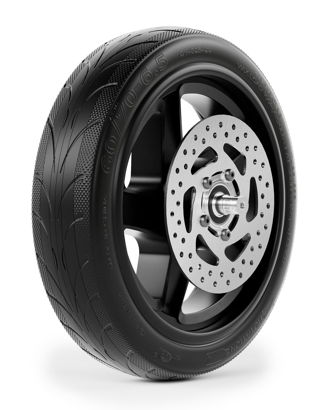 60/70-6,5 Vorderachssatz kompatibel mit Segway Ninebot F2 / F2Plus / F2 Pro, volle 10-Zoll-Vorderräd