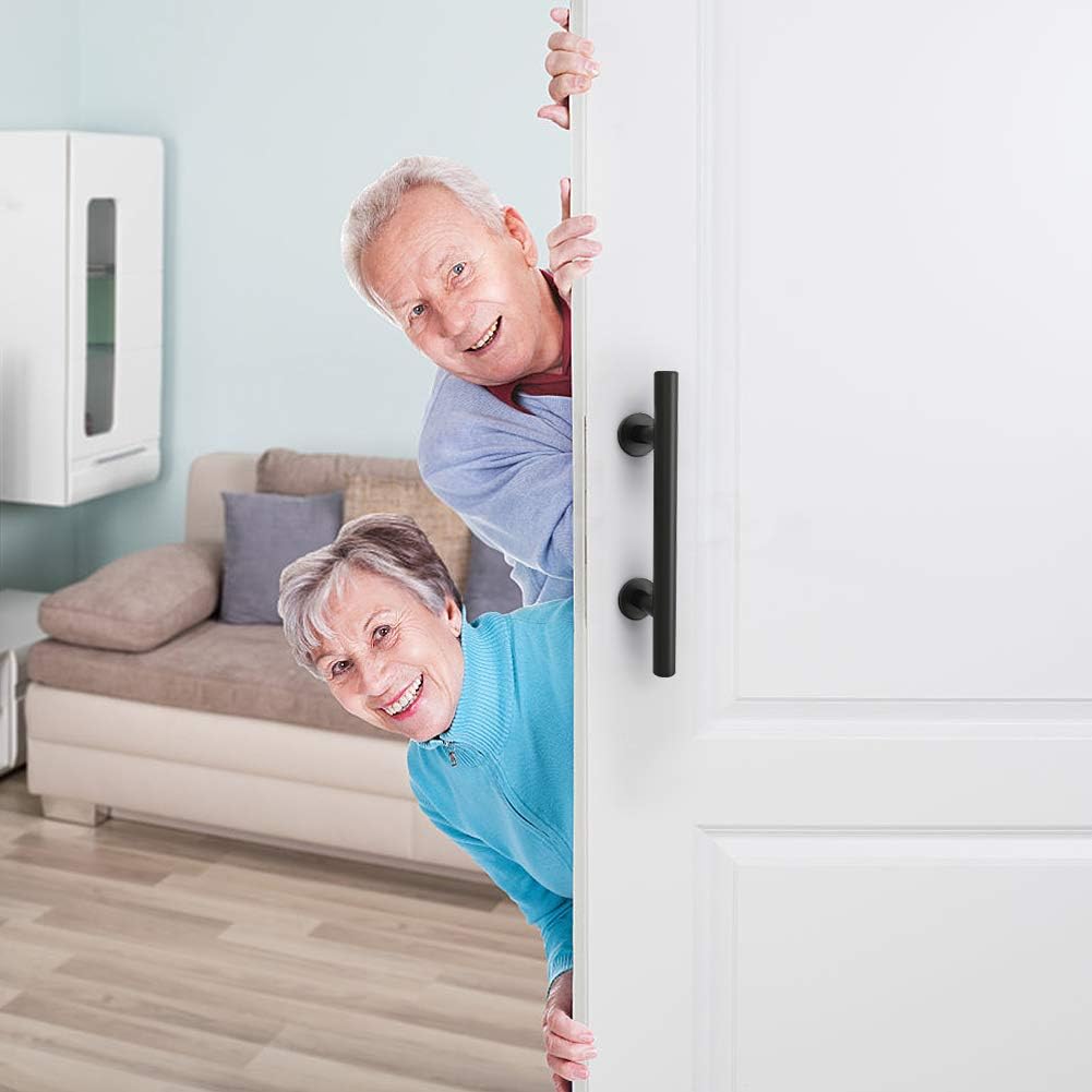 Yosoo Health Gear Scheunentorgriff, Edelstahl Schiebetürgriffe Beidseitiger Griff Beschlagsatz für S