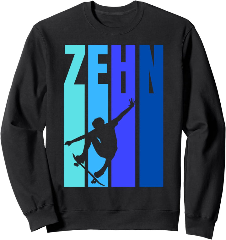 10. Geburtstag Jungs Skateboard Fahrer - Zehnter Geburtstag Sweatshirt
