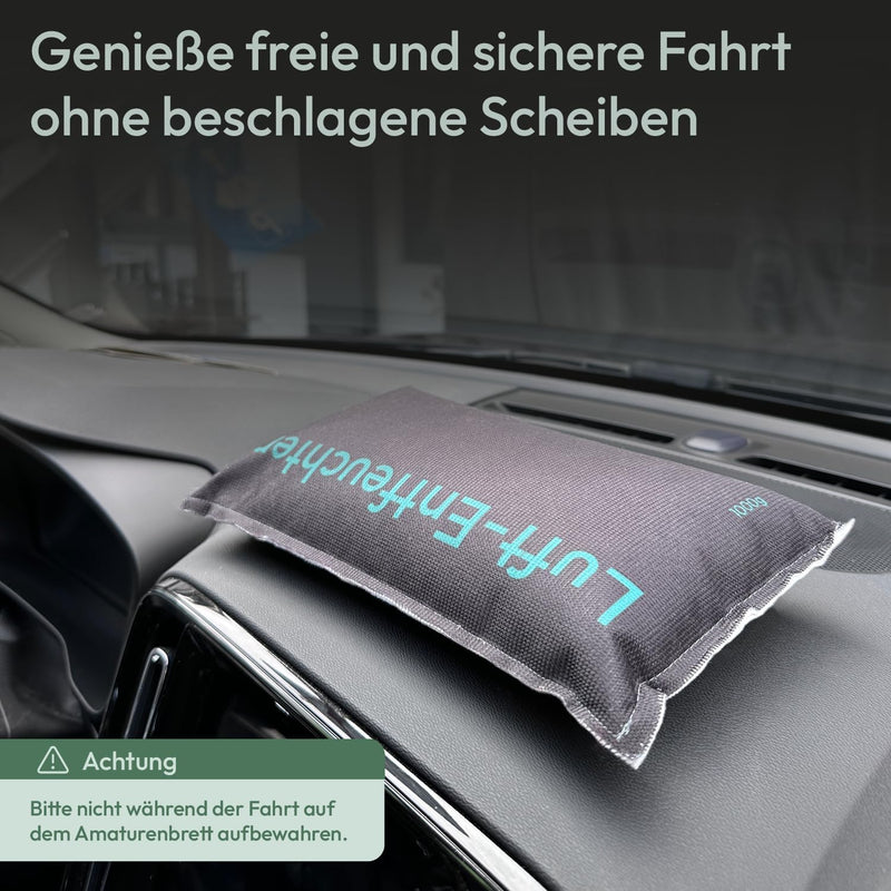 TRAVORA Luftentfeuchter Auto Kissen 1 kg mit Anti-Rutsch Pad - Entfeuchter Auto - Luftentfeuchter Au