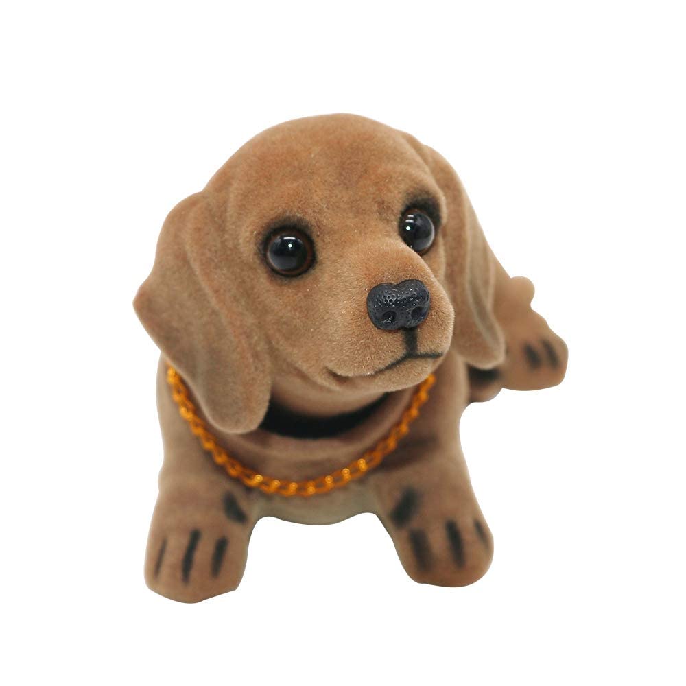 MonLiya Nette Nicken Schütteln Kopf Hund Verzierungen Wackelhund Auto-Innendekoration Ornament Statu