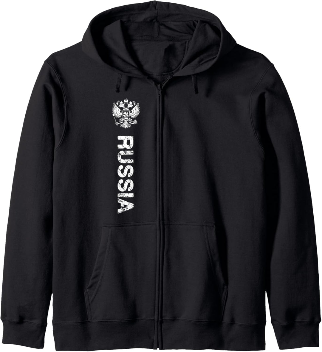 Russia Shirt Russland Fahne Wappen Herren &amp; Damen Russia Kapuzenjacke