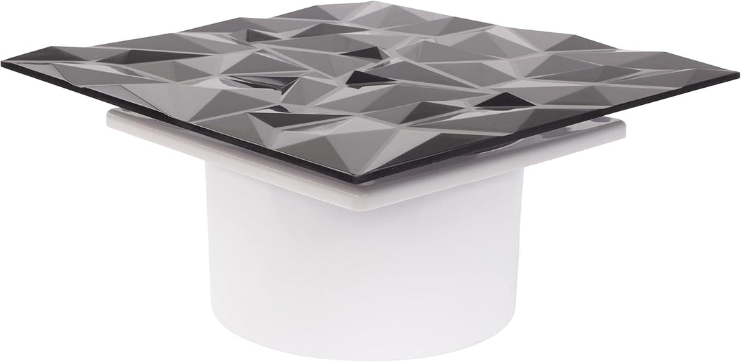 Badlüfter Wohnraumlüfter Diamant Panel anthrazit Ø 100 mm Zugschalter mit Rückstauklappe, Ø 100 mm Z