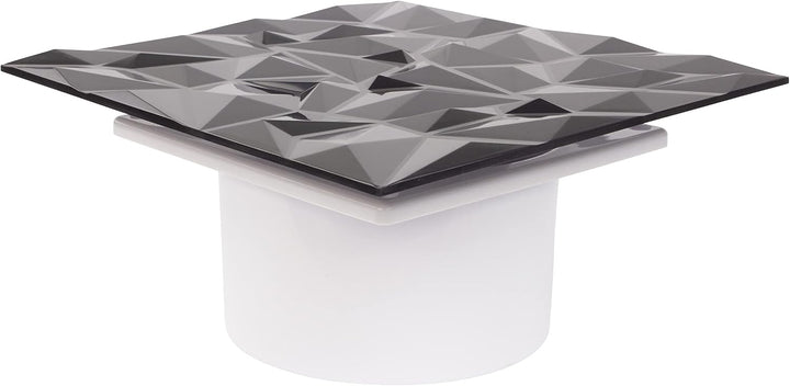 Badlüfter Wohnraumlüfter Diamant Panel anthrazit Ø 100 mm Zugschalter mit Rückstauklappe, Ø 100 mm Z