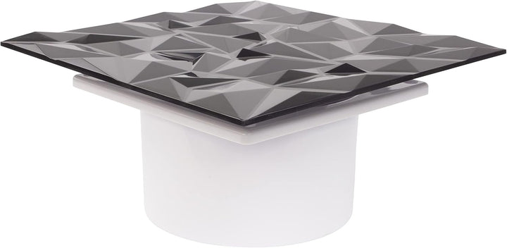 Badlüfter Wohnraumlüfter Diamant Panel anthrazit Ø 100 mm Zugschalter mit Rückstauklappe, Ø 100 mm Z