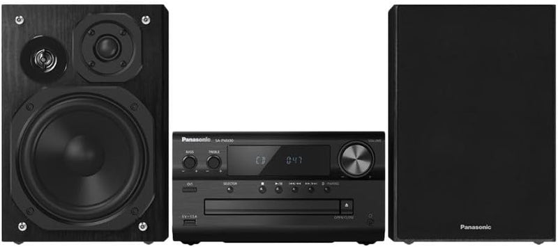 Panasonic SC-PMX90 Mikrosystem mit Bambuslautsprechern, 120 W, Hi-Fi, Heimklang, 14 cm Woofer, 1,9 c