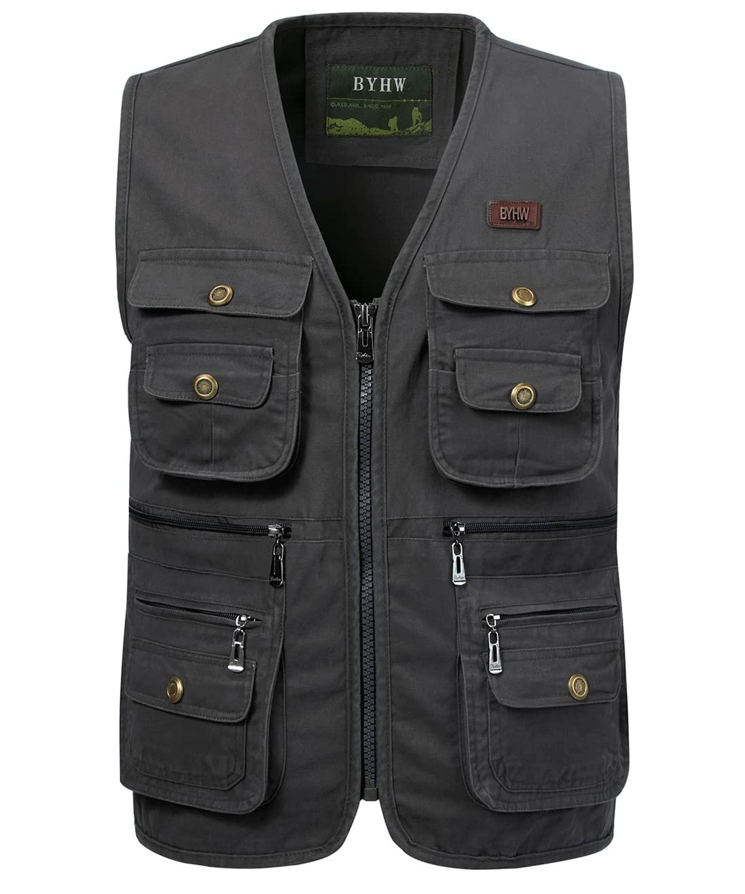 KTWOLEN Herren Angelweste Outdoor Jagdweste Fotografie Ärmellose Jacke Angelwesten Arbeitsweste Werk