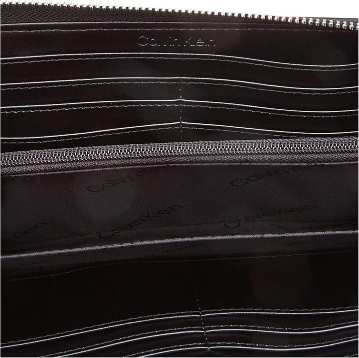 Calvin Klein Damen Set Reisezubehör-Dreifachgefaltete Brieftasche, Ck Black