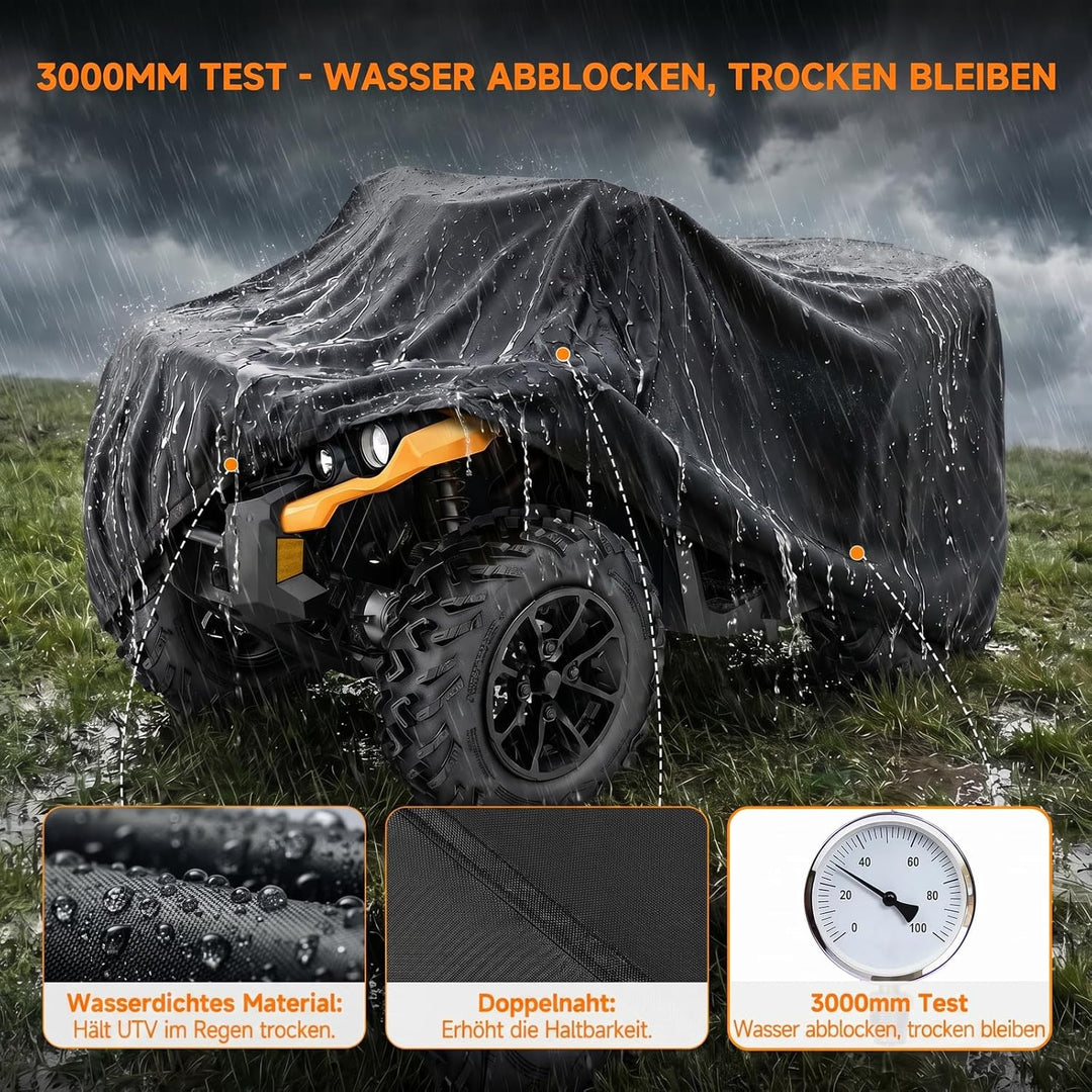 NEVERLAND XL Quad ATV Abdeckplane ATV - Quad Fahrzeug Abdeckung Schutz Cover Winterfest Staub Regen