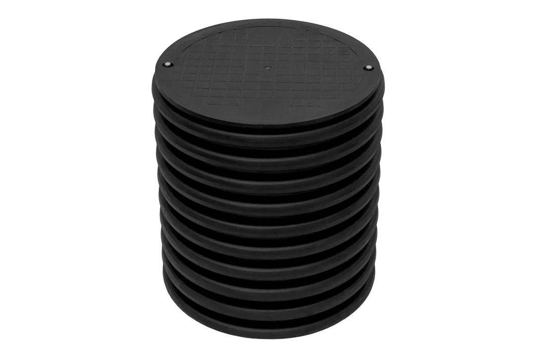 Wellrohr DN425/0,5m 2xDN110 KG Rohr Sickerschacht Drainagerohr Kontrollschacht Sickertunnel Zisterne