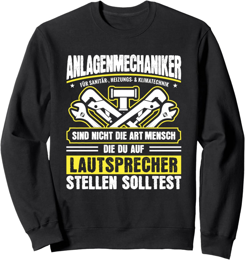 Klempner Lautsprecher Anlagenmechaniker Sweatshirt