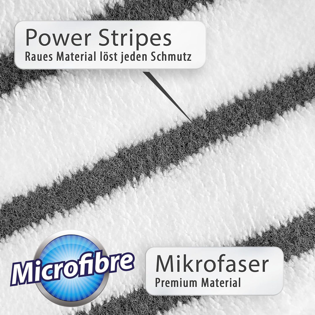 Peggy Perfect 3er Set – waschbarer Wischmopp Microfaser Ersatzbezug mit Einer Grösse von 47,5x17,5cm