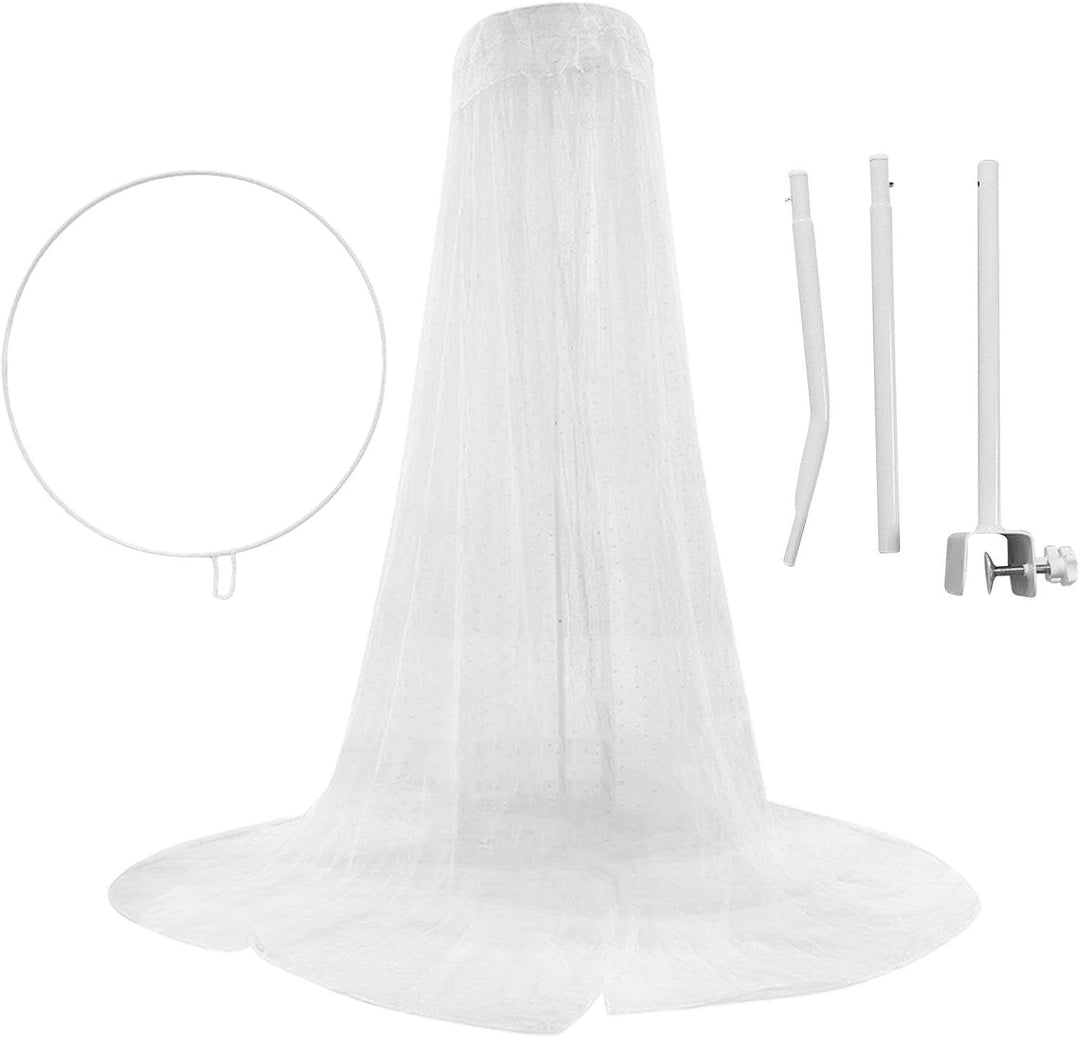 Himmelständer für Kinderbett | Robuster, 5-stufiger Netzständer verstellbar | Babybetthimmel für Bab