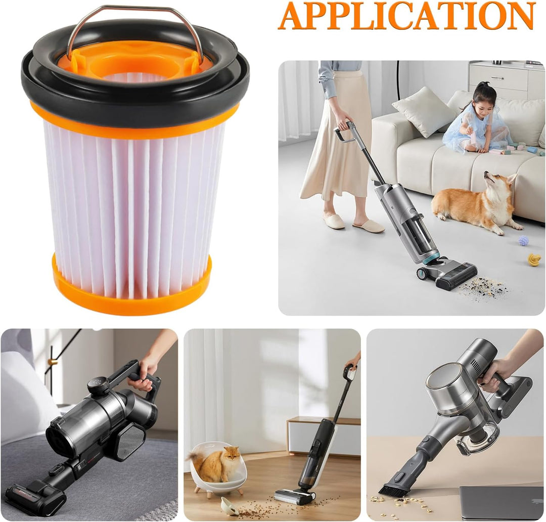 HUAREW 8 Stück Filter für Shark Wandvac WV200 WV201 WV205 WV220 Staubsauger Ersatzfilter Ersatzteile