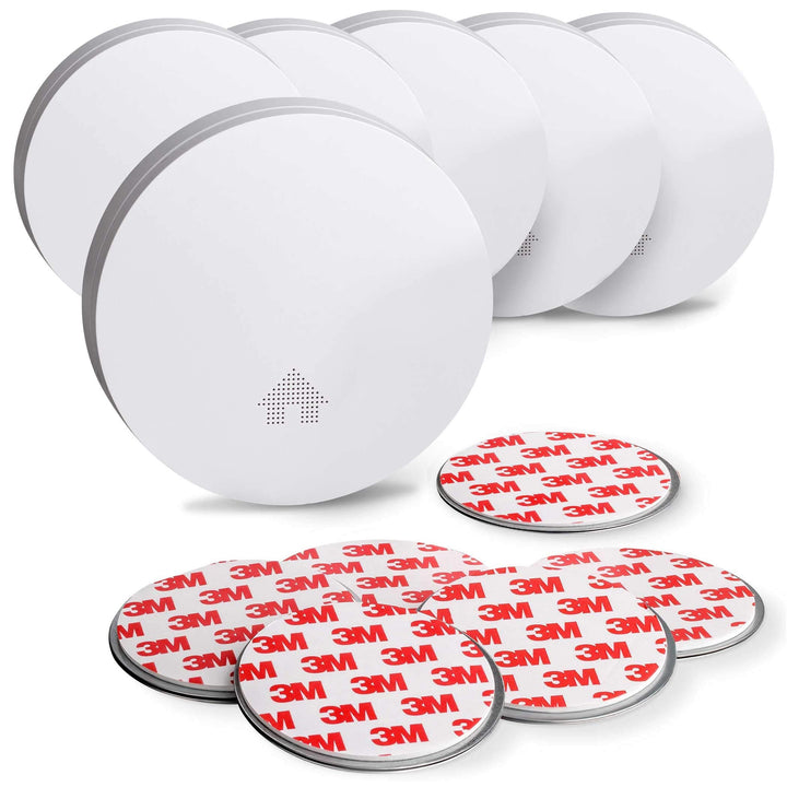 SEBSON Rauchmelder 6er Set, 10 Jahres Batterie, Magnethalterung, VDs 3131 geprüft, DIN EN 14604, Q-
