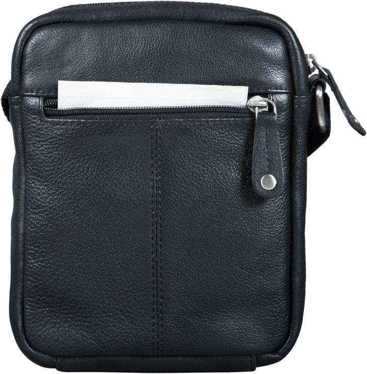 STILORD 'Brandon' Herrentasche Leder Braun Umhängetasche klein Schultertasche Männer 7 Zoll Tablet H