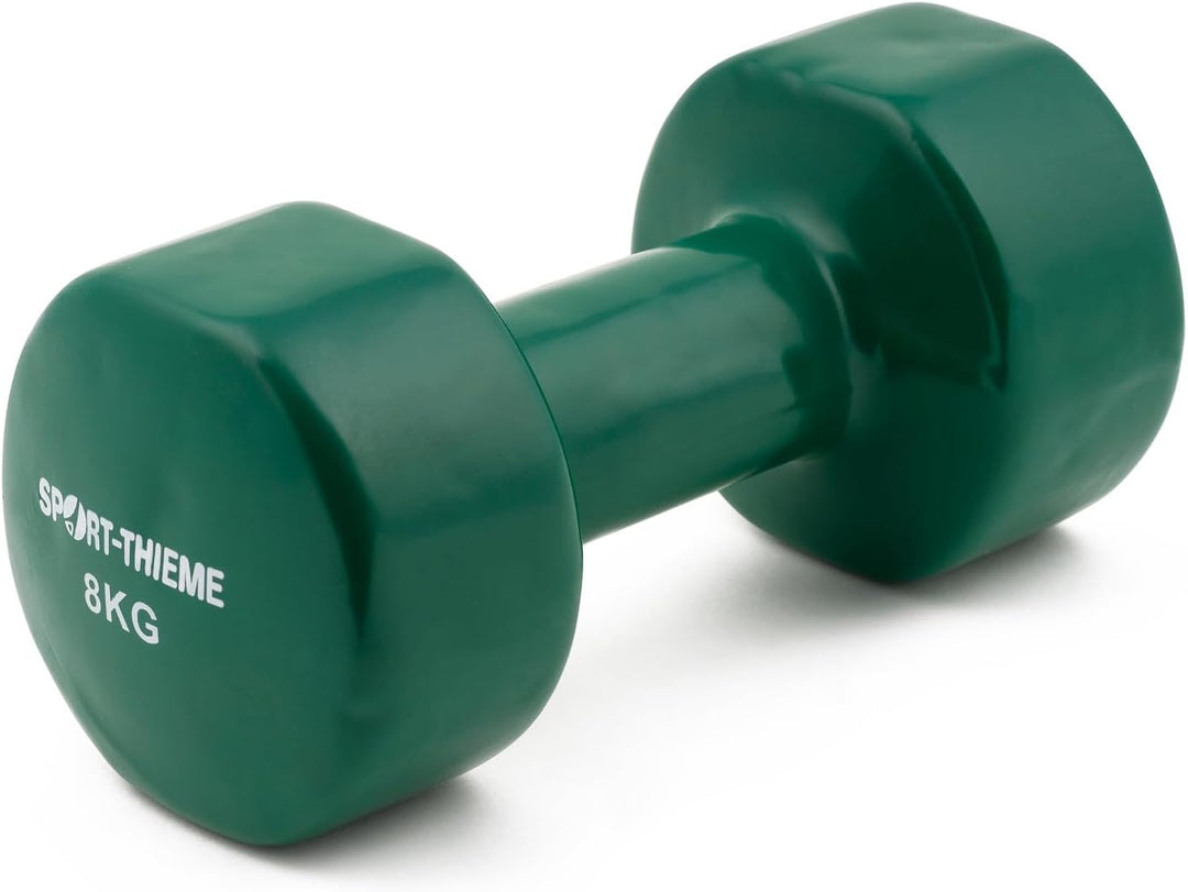 Sport-Thieme Vinyl Kurzhantel | Gummierte Hexagonal Fausthantel aus Gusseisen | In acht Varianten: 3