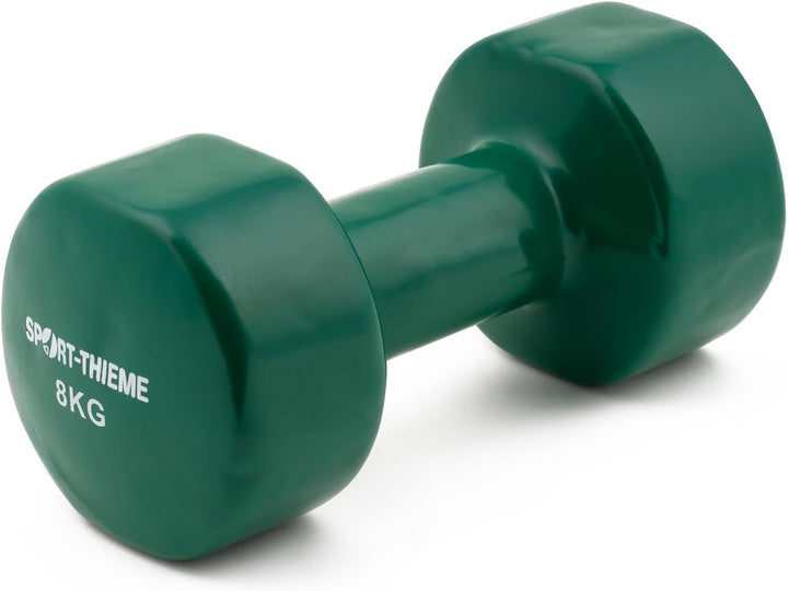 Sport-Thieme Vinyl Kurzhantel | Gummierte Hexagonal Fausthantel aus Gusseisen | In acht Varianten: 3